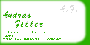 andras filler business card